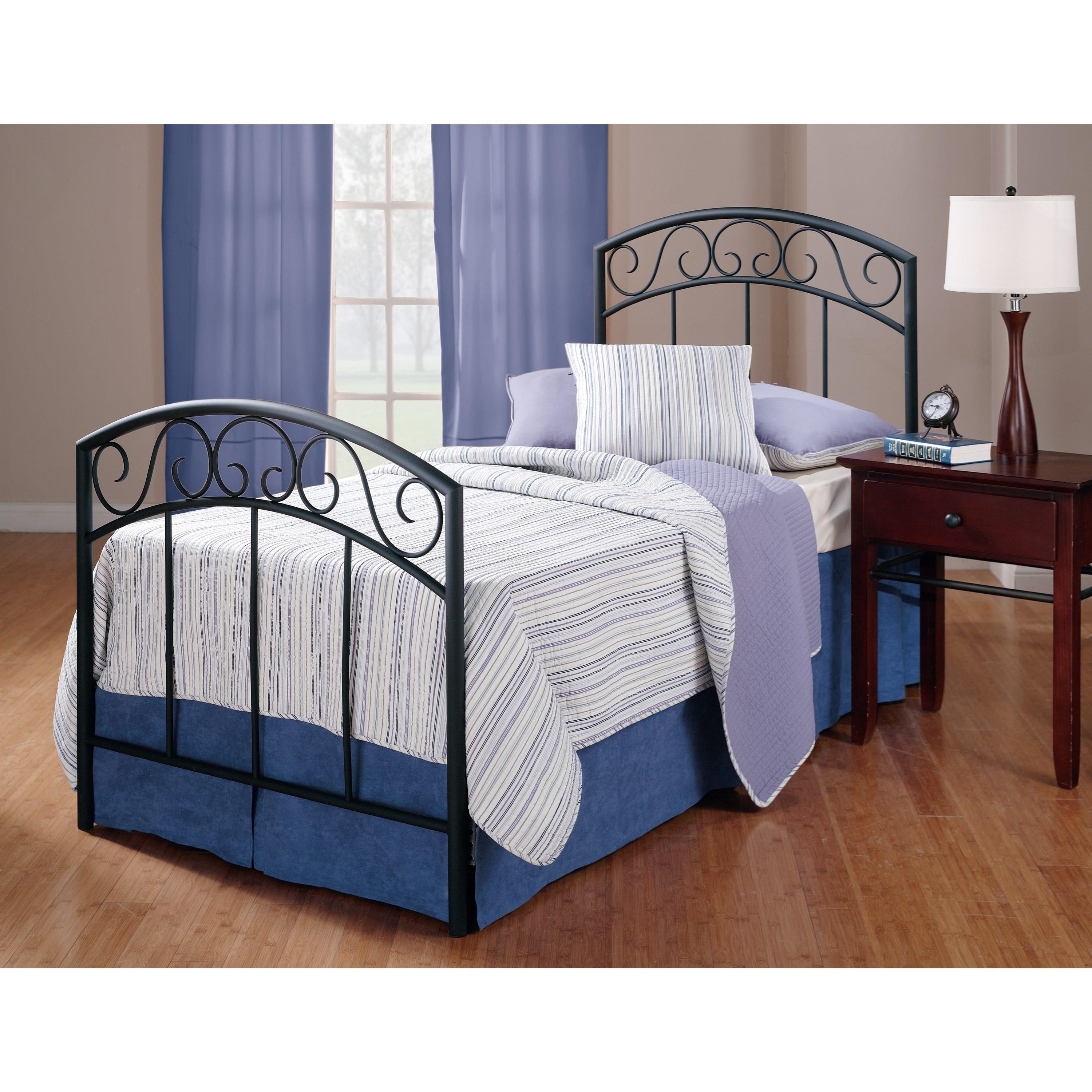 Hillsdale Metal Beds 298BTW Twin Wendell Bed Set Rails not included
